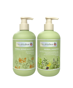 Bộ Gội Ủ Xả 2 trong 1 Tinh Dầu Thảo Mộc MECIHATHOR
