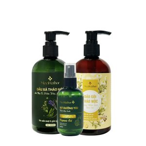 Combo Gội, Xả, Xịt MECIHATHOR Dầu Gội (Vàng)