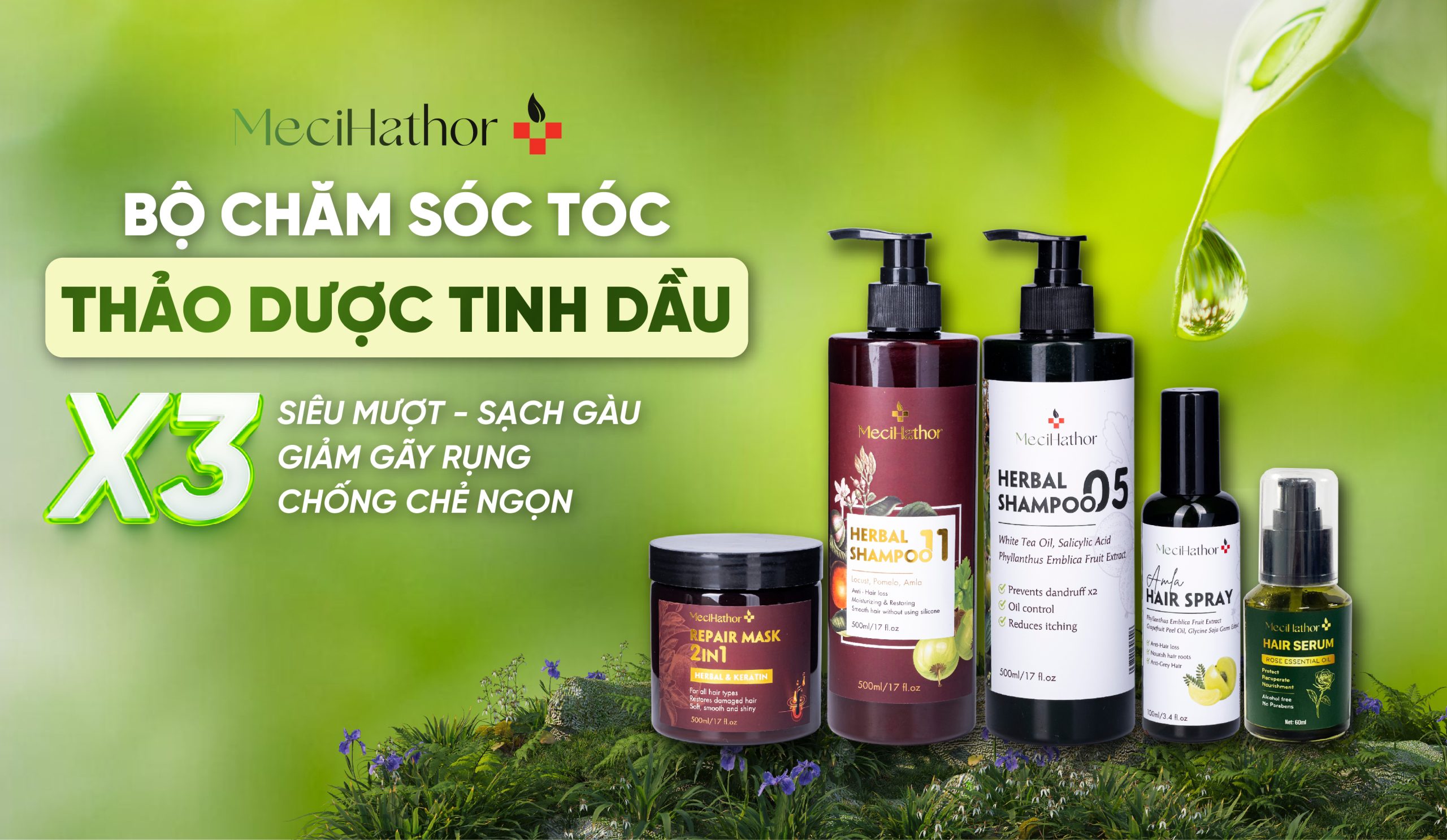 banner thảo mộc tinh dầu
