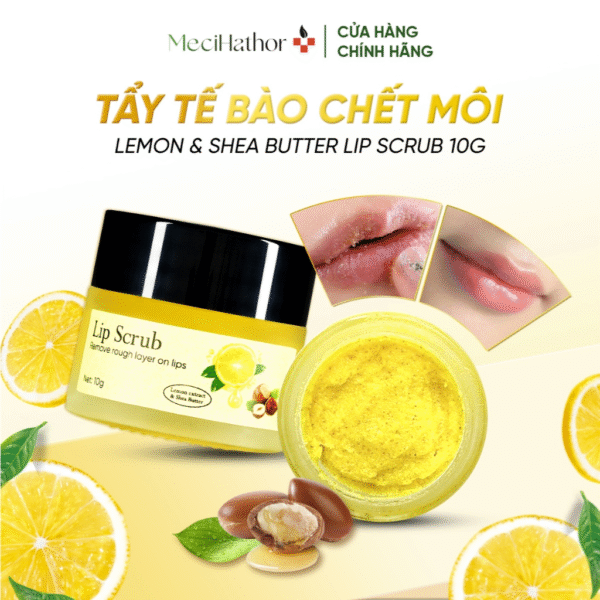 Tẩy Tế Bào Chết Môi Chanh Vàng Làm Sạch Da Chết Giảm Thâm Môi