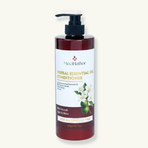 Dầu Xả Tóc Hỗ Trợ Cấp Ẩm Giúp Tóc Đen Bóng Mượt Herbal Essential Oil Conditioner MeciHathor 300ML