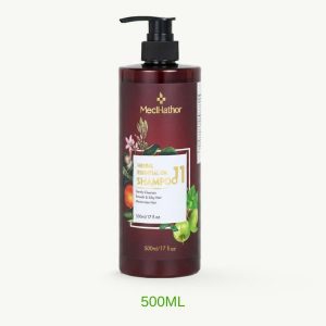 Dầu Gội Thảo Dược Tinh Dầu Suôn Mượt Tóc Giảm Gãy Rụng Và Chẻ Ngọn Herbal Essential Oil Shampoo 11  MECIHATHOR 500ML